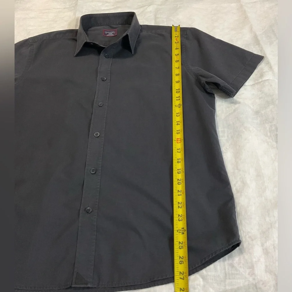 UNTUCKit Shirt Men’s Large Black Button Down Preppy 100% Cotton - Picture 7 of 7